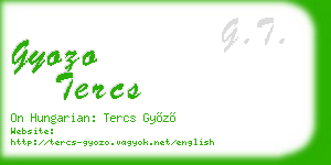gyozo tercs business card